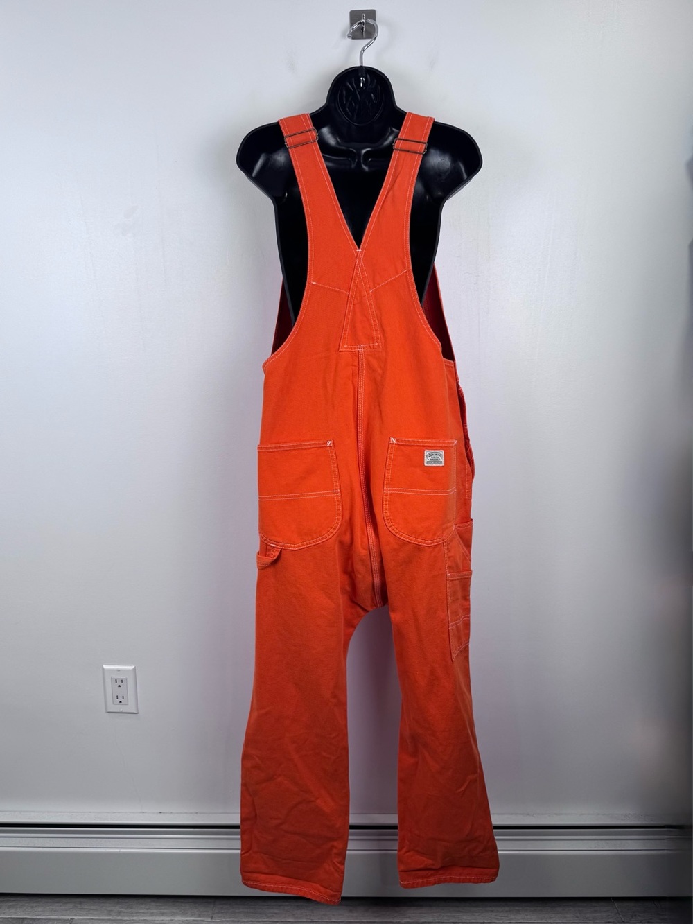 NWT Denimist Women Orange Overalls Size Medium - Picture 2 of 7